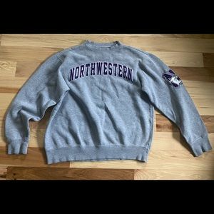 NorthWestern Grey Crew Neck